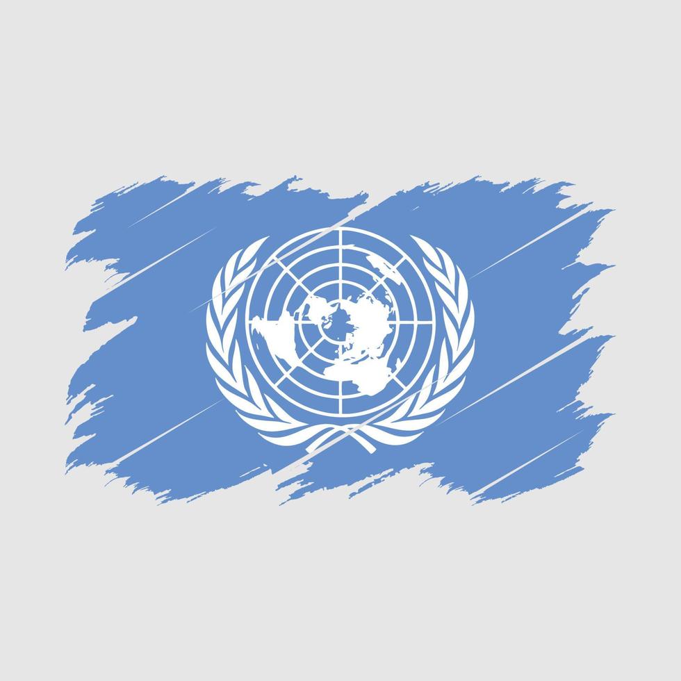 United Nations Flag Brush vector
