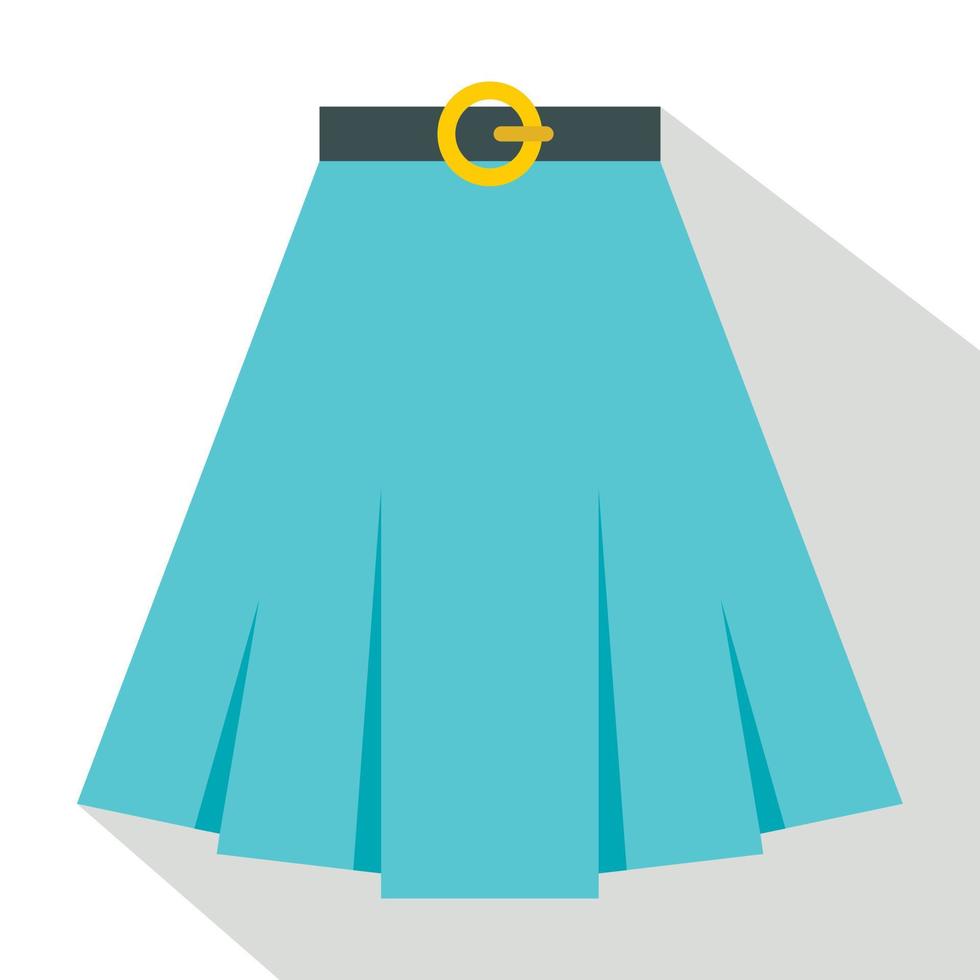 Skirt icon, flat style vector