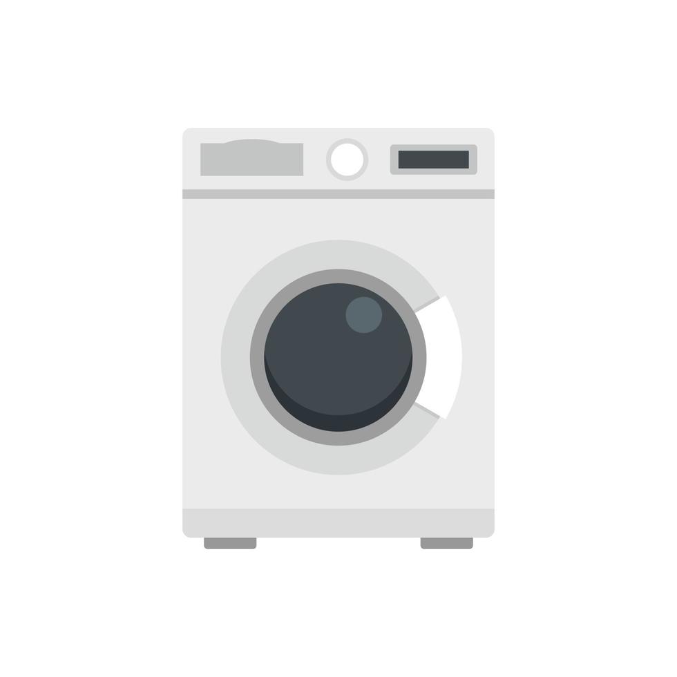 Wash machine icon flat isolated vector