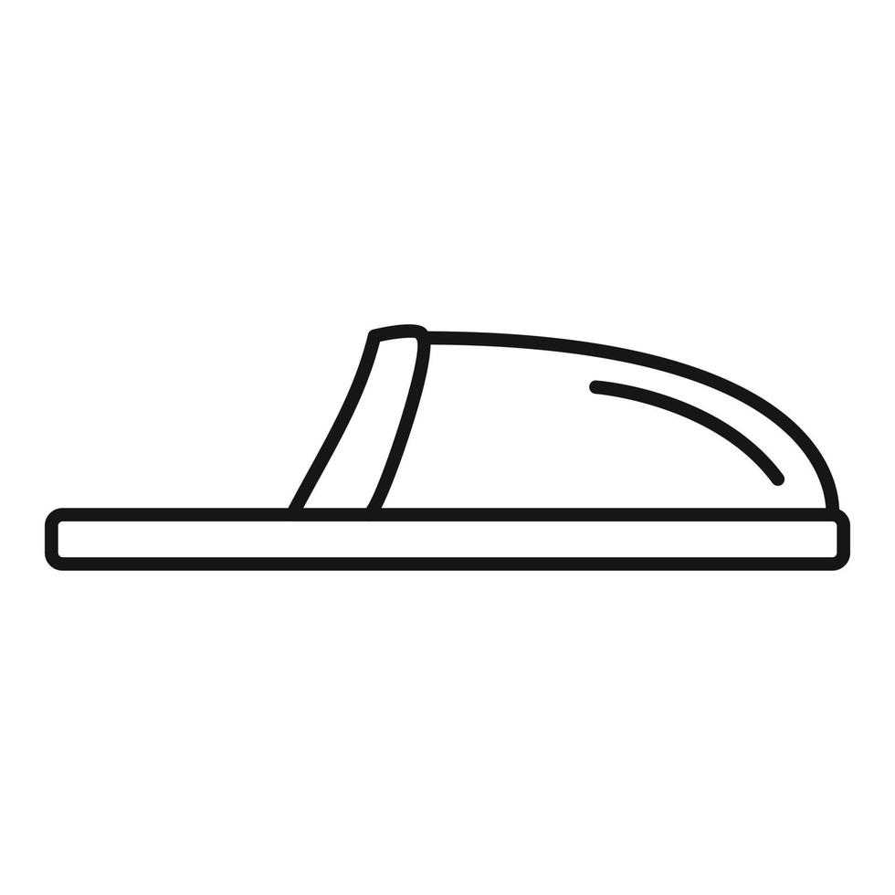 Room slipper icon outline vector. Sandal footwear vector