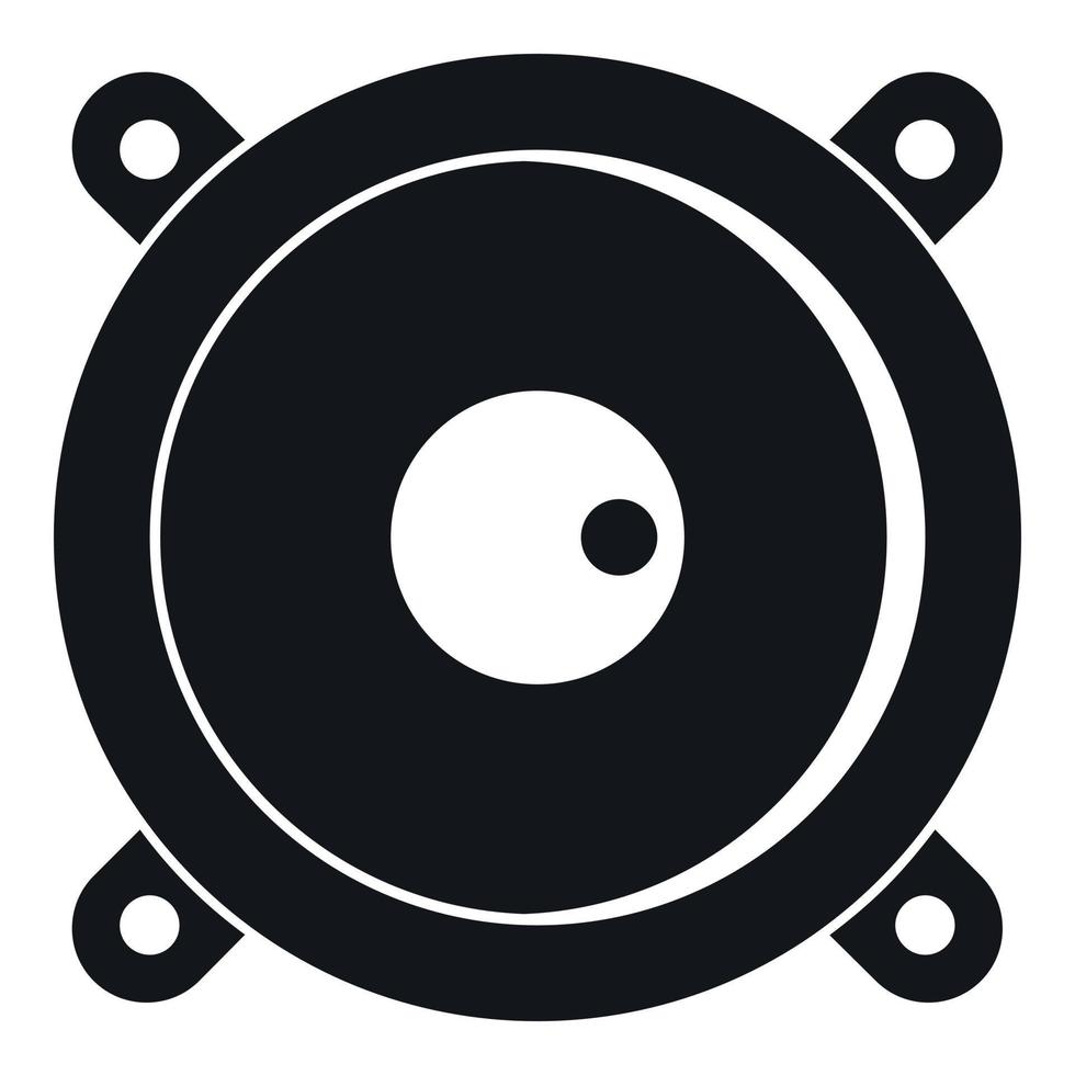 Audio speaker icon, simple style vector