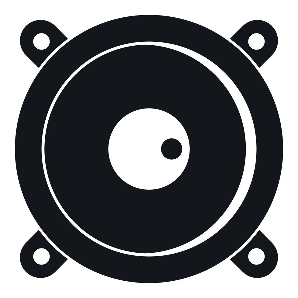 Audio speaker icon, simple style vector