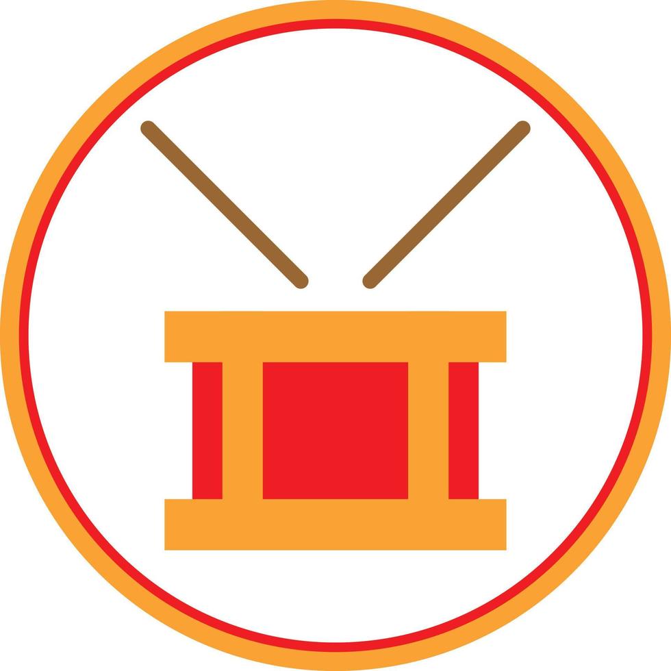 Drum Steelpan Vector Icon Design
