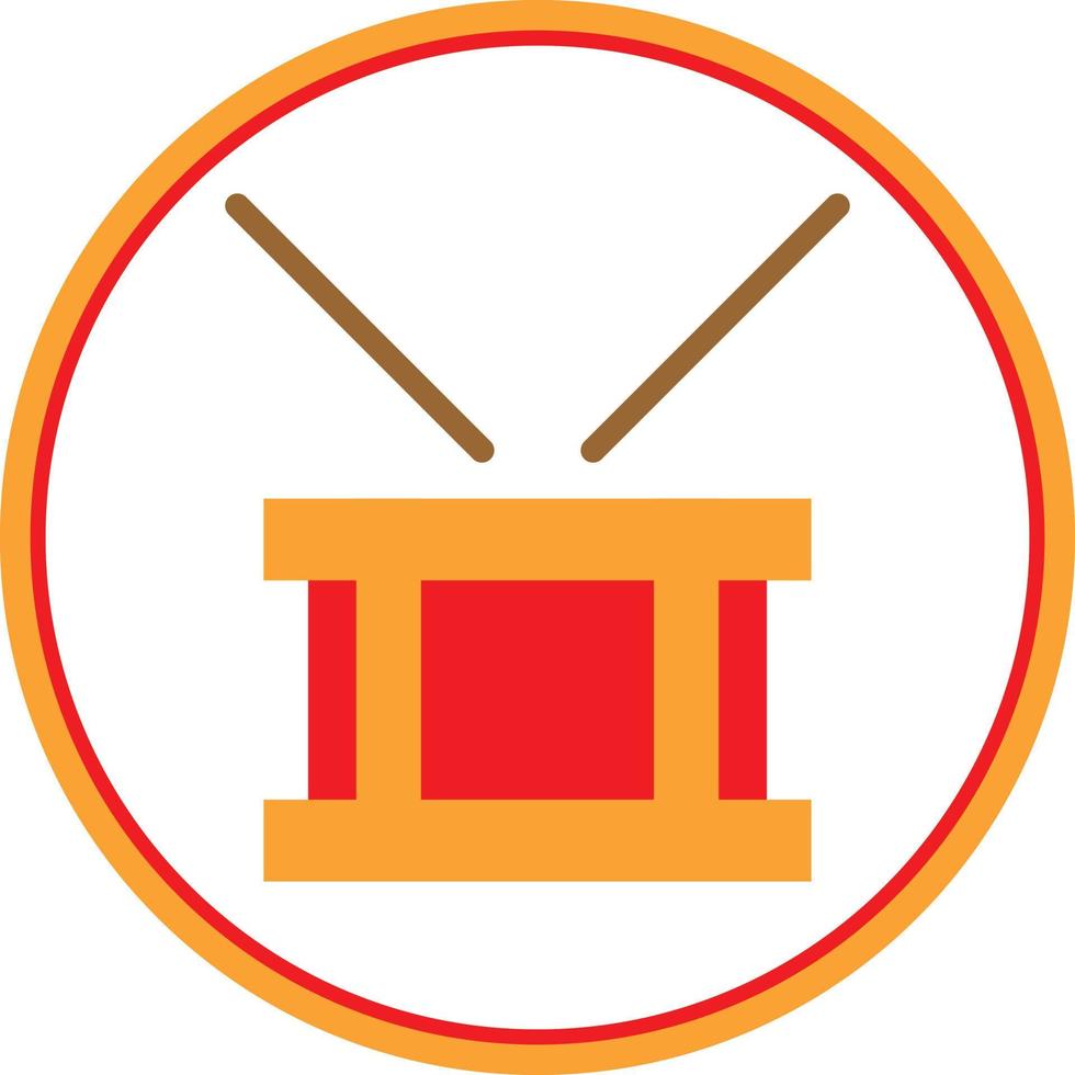 Drum Steelpan Vector Icon Design