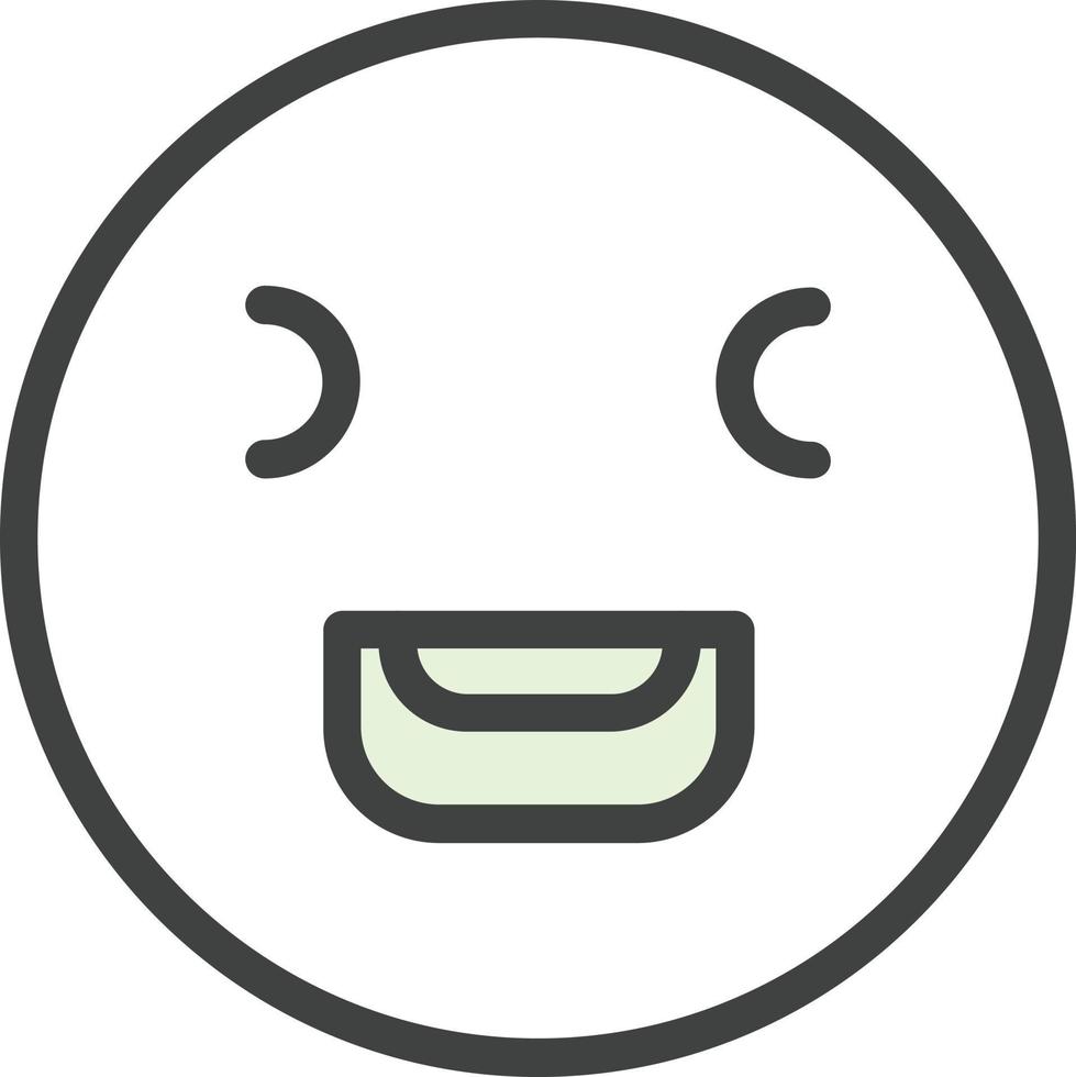 Laugh Squint Vector Icon Design