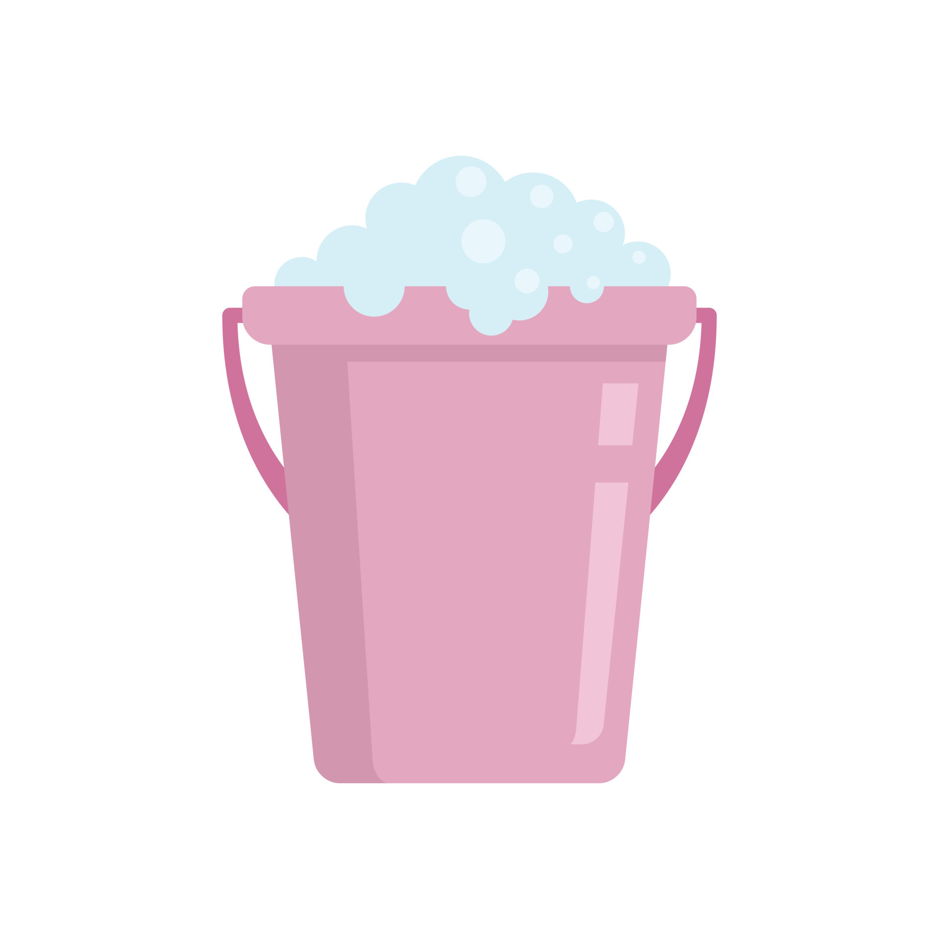 Wash soap bucket icon flat isolated vector 14917895 Vector Art at Vecteezy