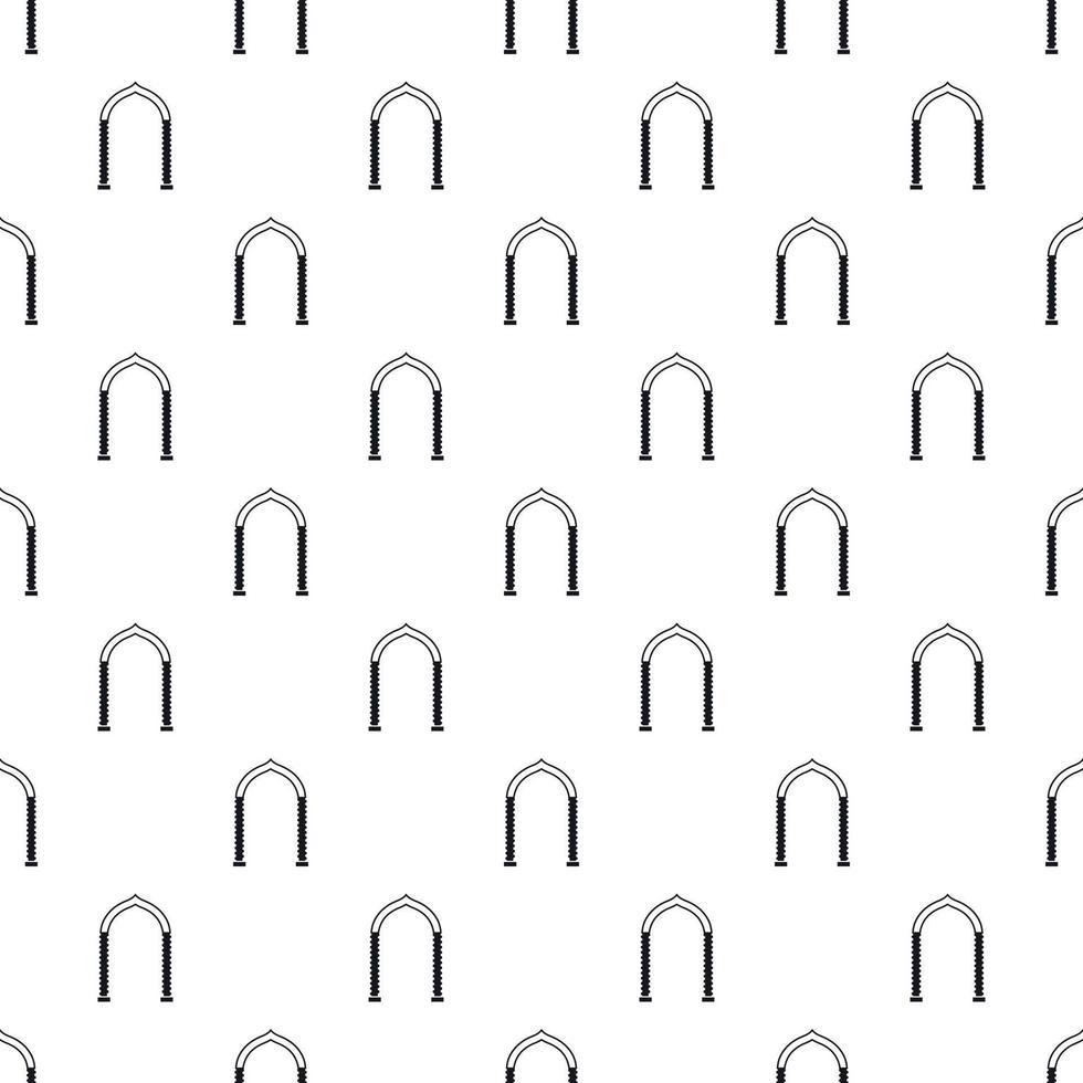 Semicircular arch pattern, simple style vector