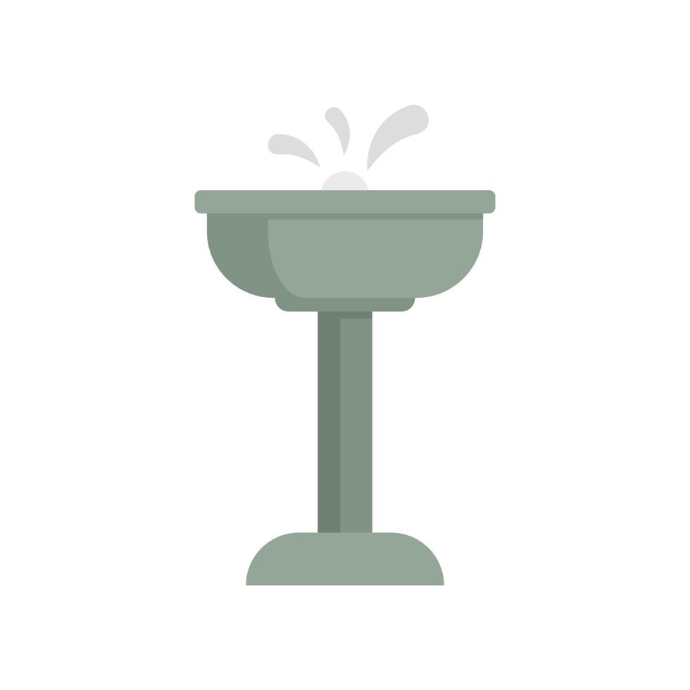 Water drinking fountain icon flat isolated vector