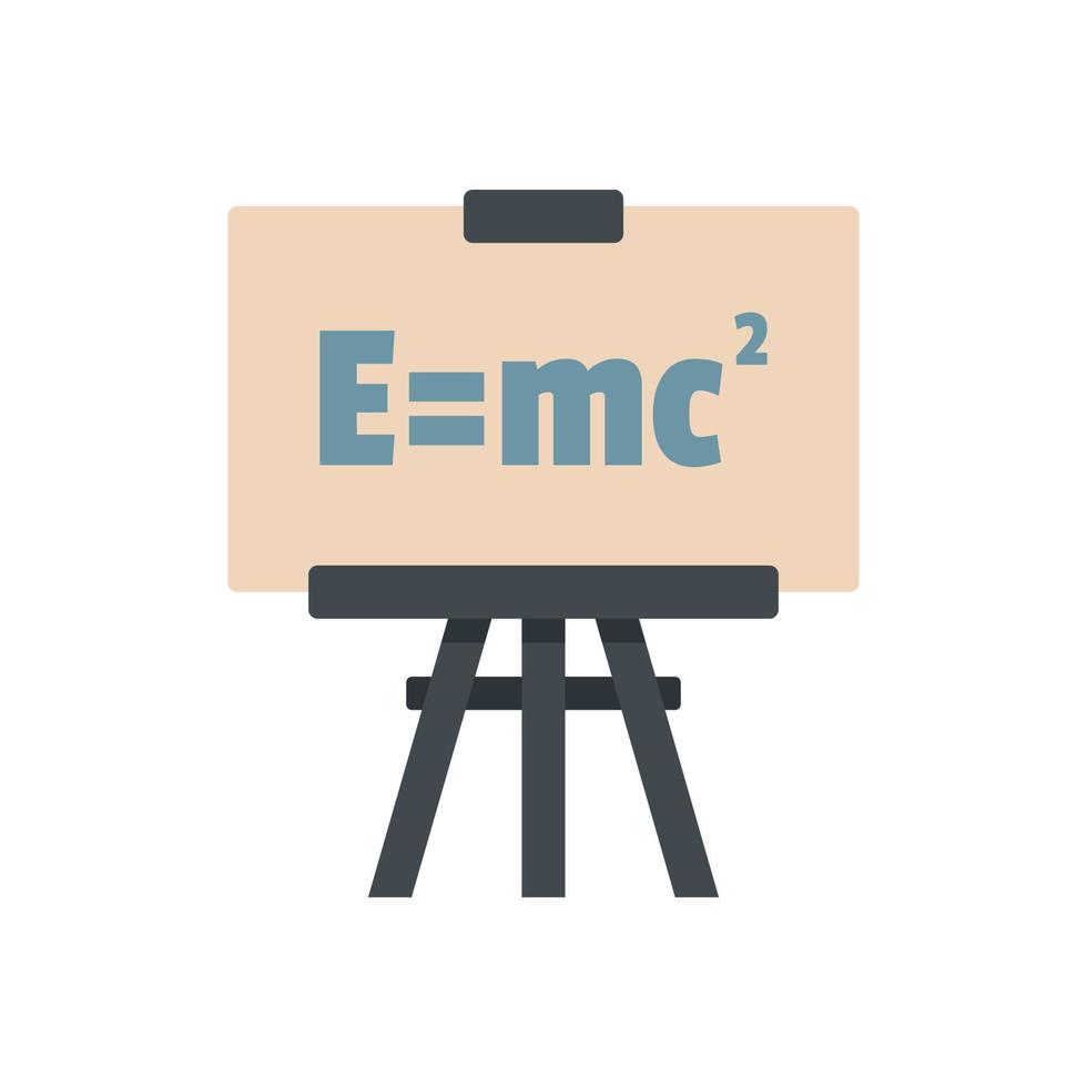 Physics formula icon flat isolated vector