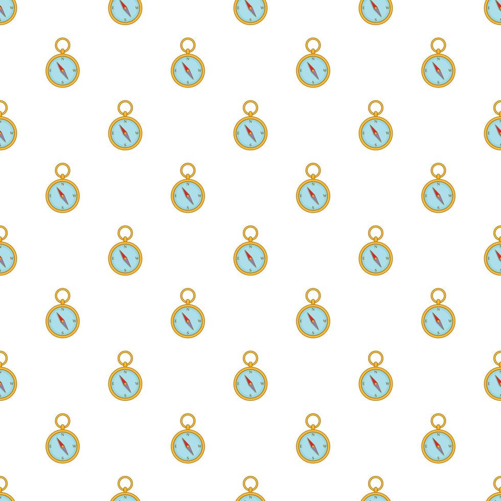 Old compass pattern, cartoon style vector