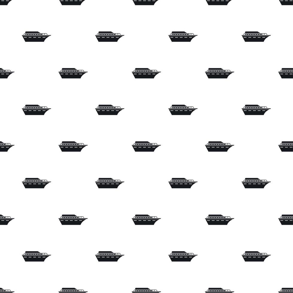 Powerboat pattern, simple style vector
