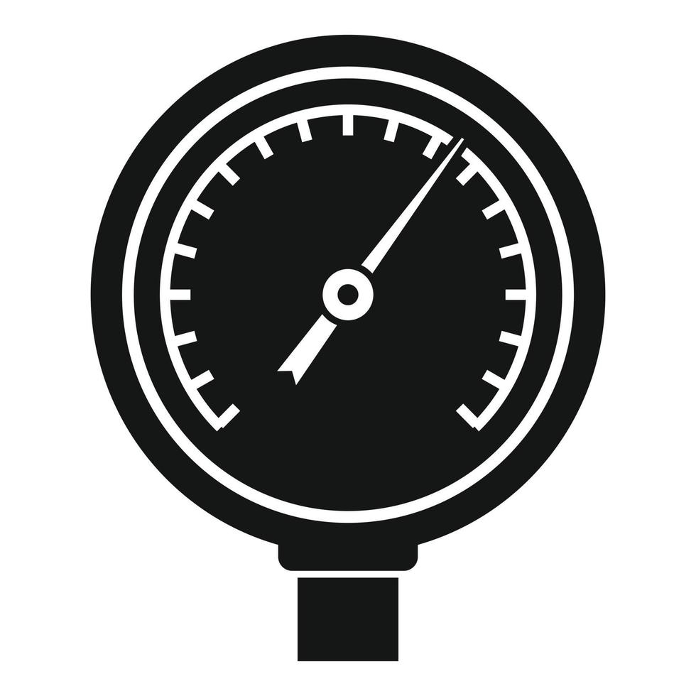 Manometer device icon simple vector. Gas gauge vector