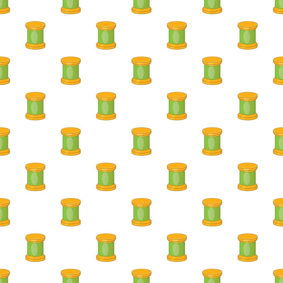 Spool of thread pattern, cartoon style vector