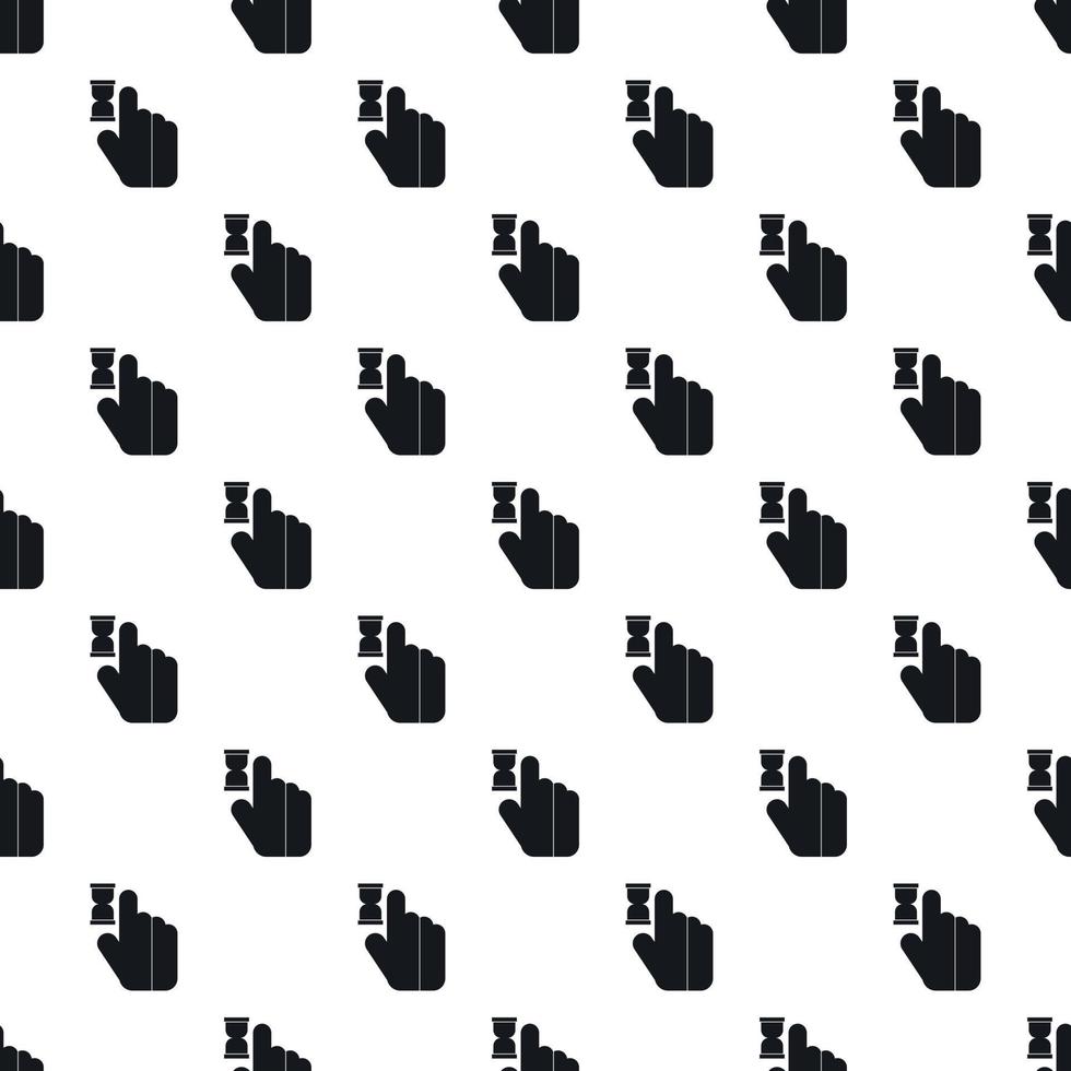 Cursor hand in anticipation pattern, simple style vector