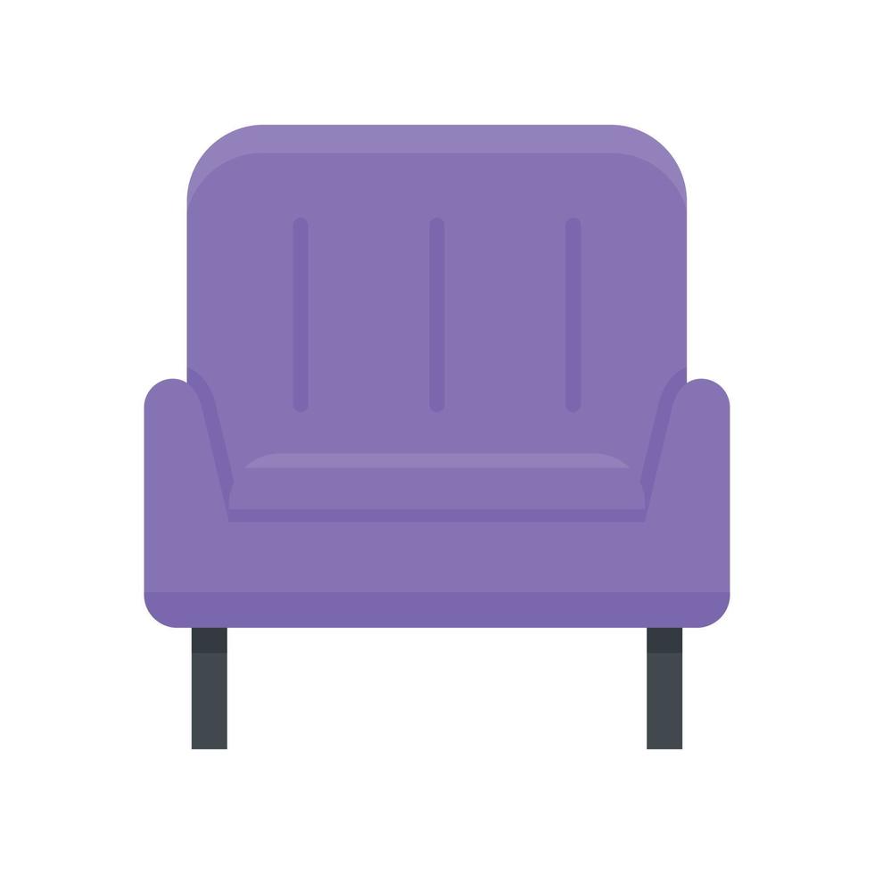 casa sillón icono plano aislado vector