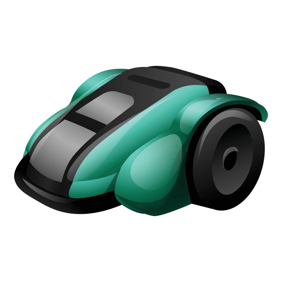 Small lawn mower icon cartoon vector. Garden equipment vector