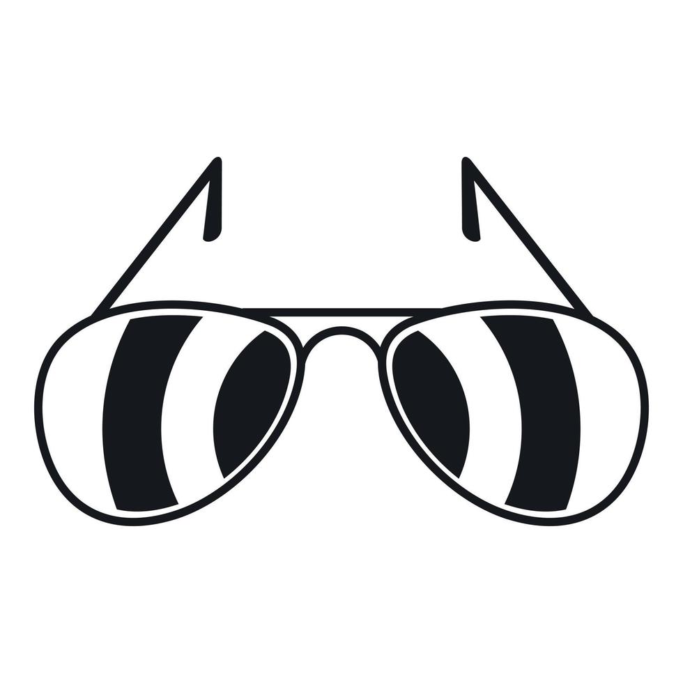Sunglasses icon, simple style vector