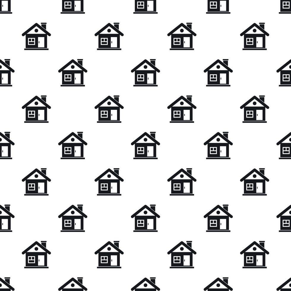Small cottage pattern, simple style vector