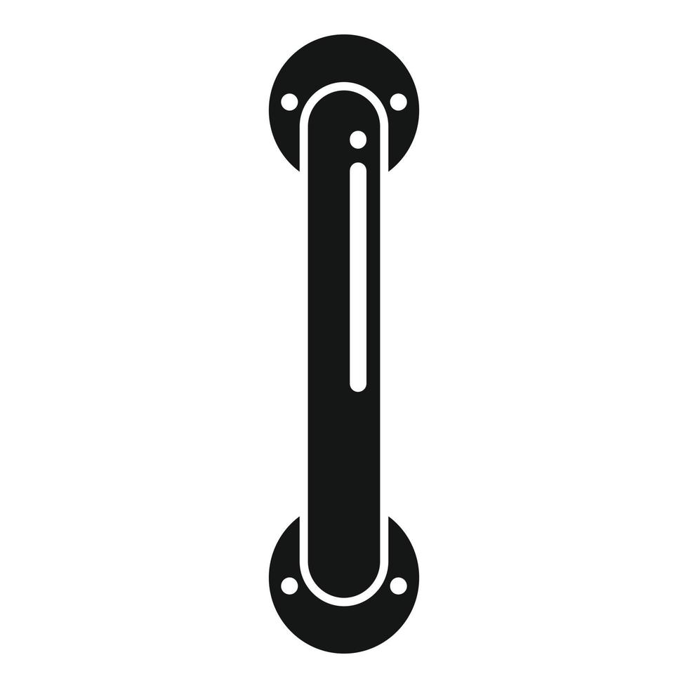 Door handle lock icon simple vector. Knob latch vector