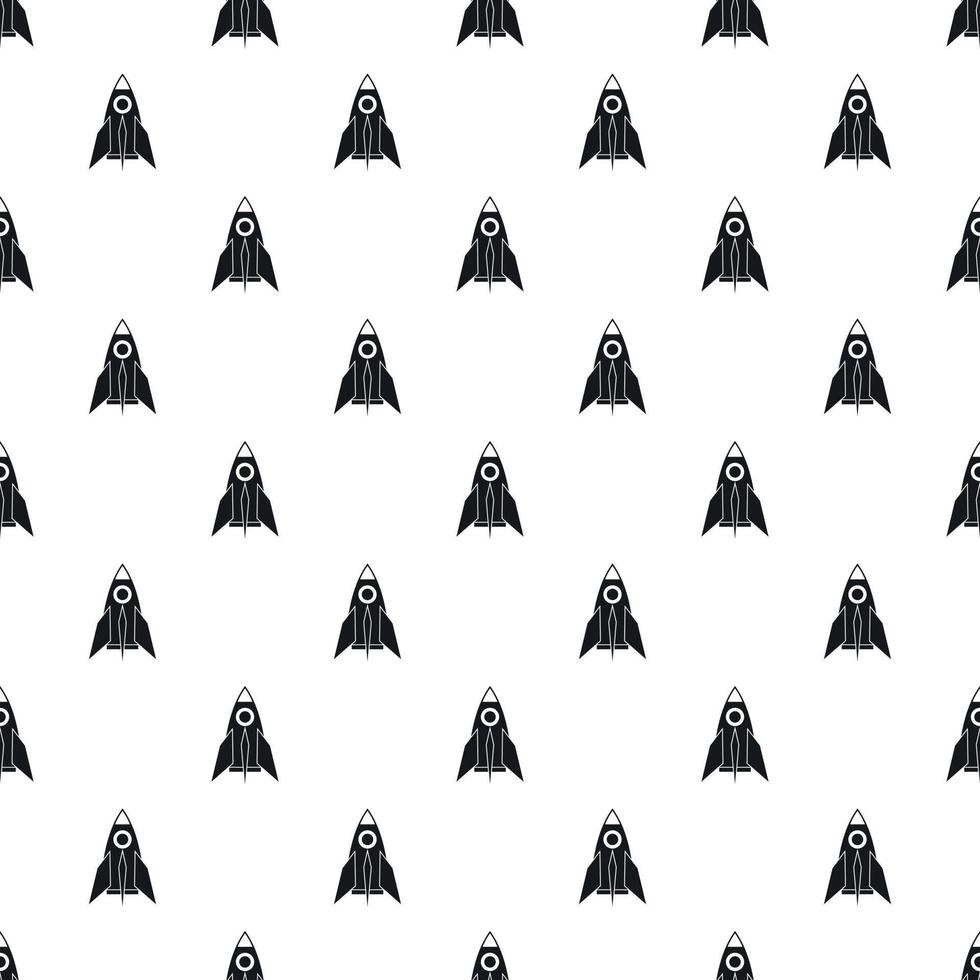 Rocket pattern, simple style vector