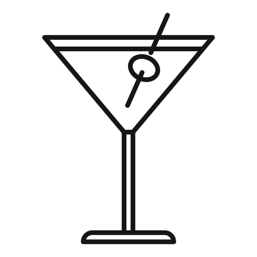 Tomato cocktail icon outline vector. Juice drink vector