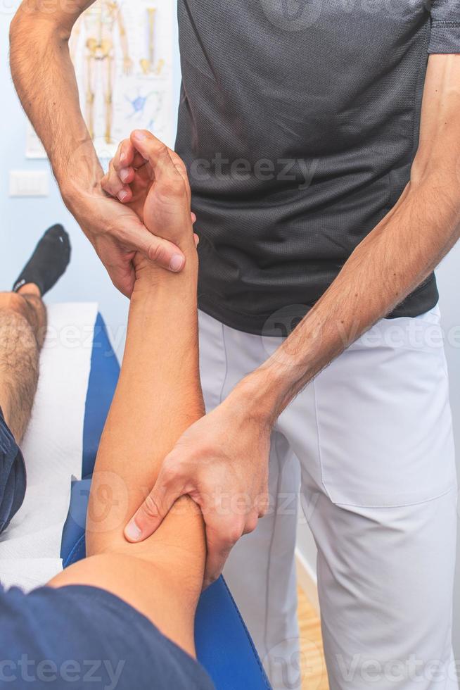 Epicondylitis treatment or forearm elbow treatment photo