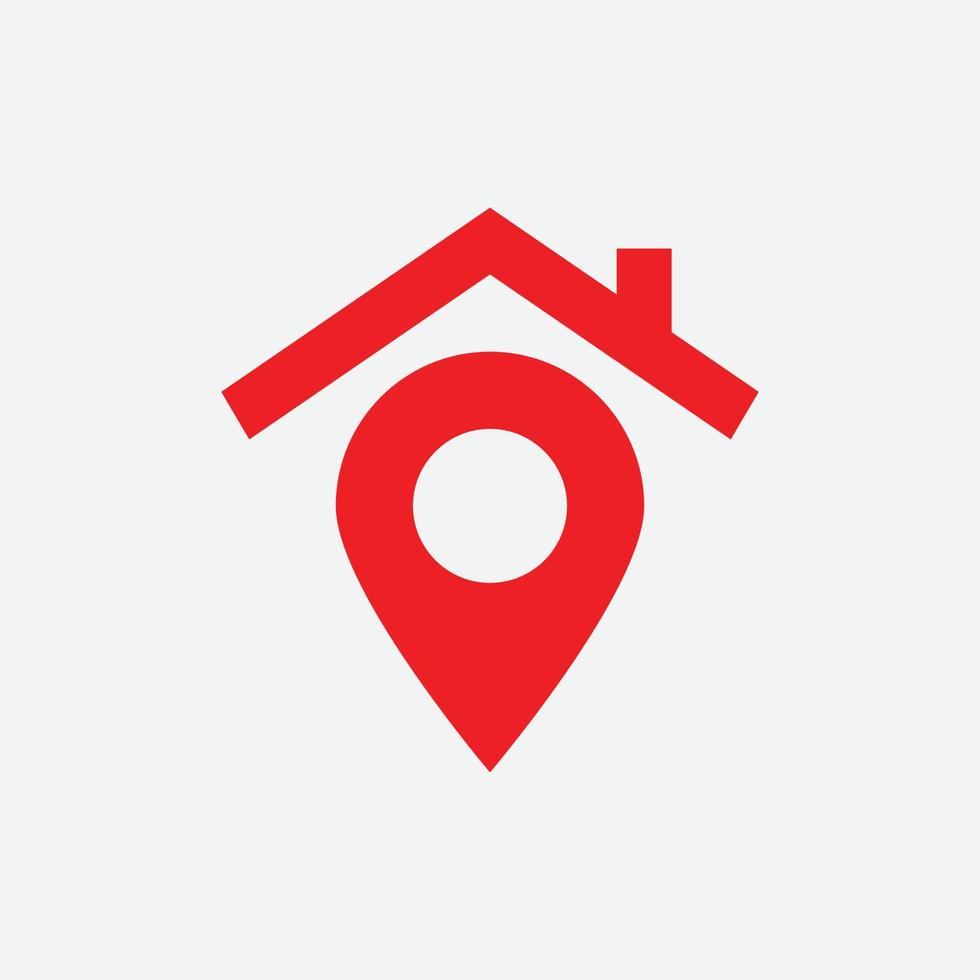 house pin map icon vector, pin map logo, location icon vector