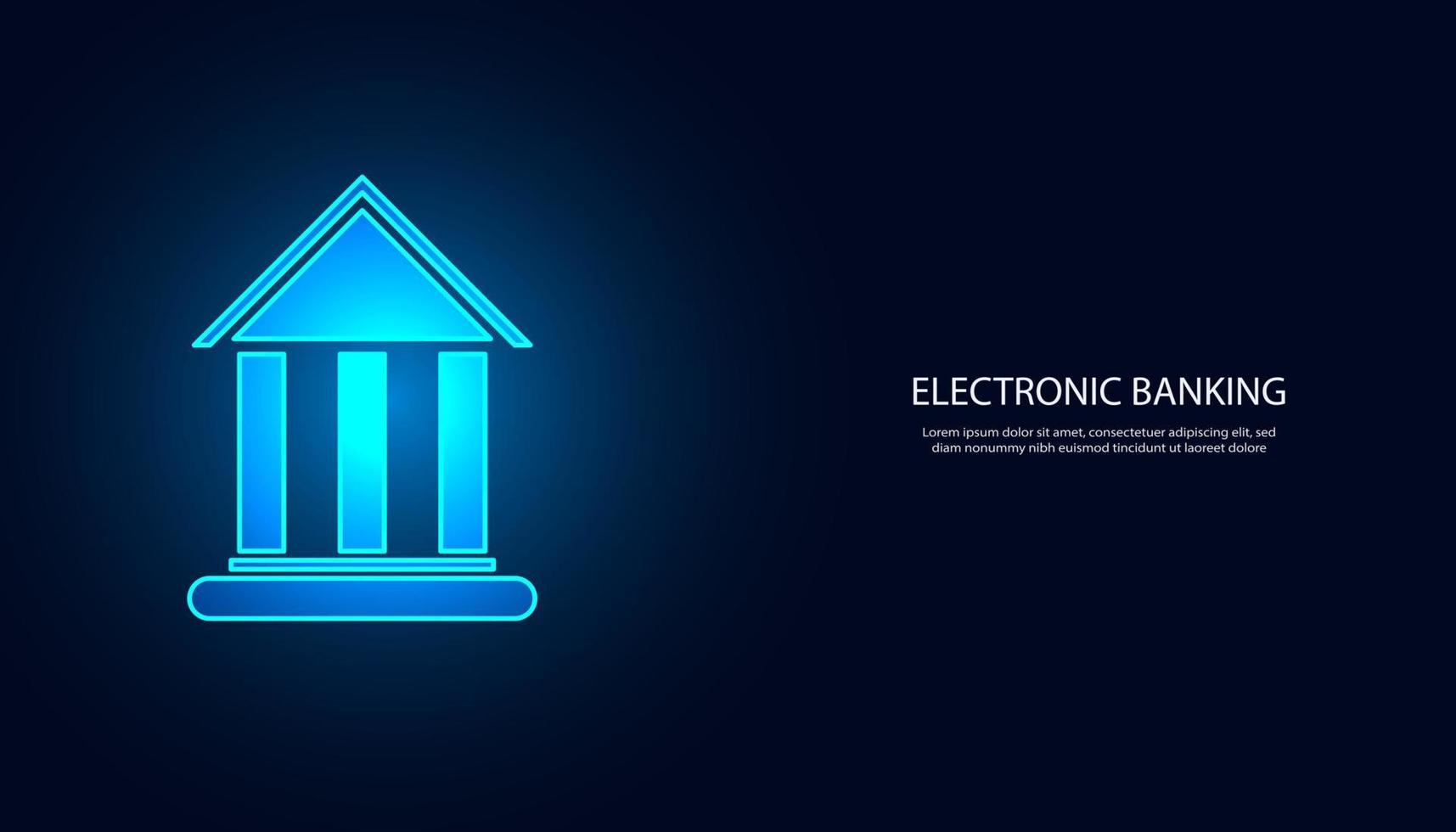 Abstract background digital concept bank electronic online transaction modern banking Currency exchange, modern, futuristic, dark blue background, for text. vector
