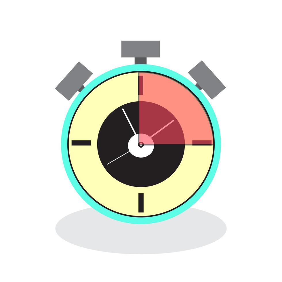 Alarm clock icon. Alarm clock that sounds loudly in the morning to wake up from bed. Illustration of isolated cartoon alarm clock on white background. vector