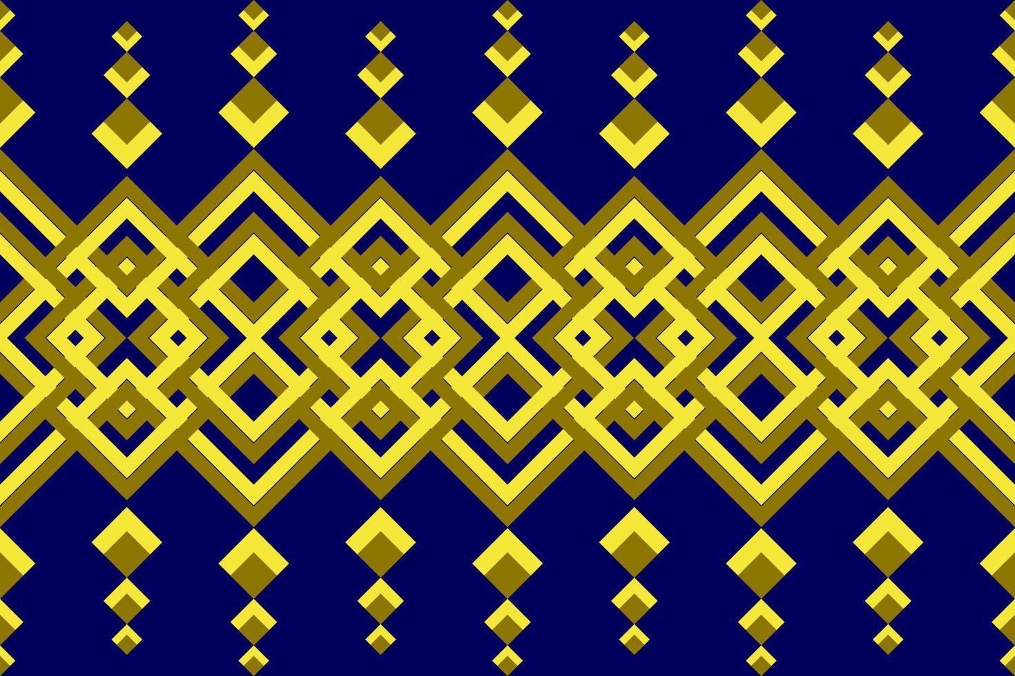 Luxurious elegant gold and deep blue color seamless interlaces geometric seamless design pattern vector for backdrop background wall paper fabric textile home and decoration paper wrap notebook