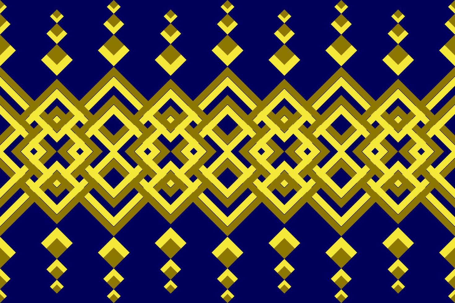 Luxurious elegant gold and deep blue color seamless interlaces geometric seamless design pattern vector for backdrop background wall paper fabric textile home and decoration paper wrap notebook