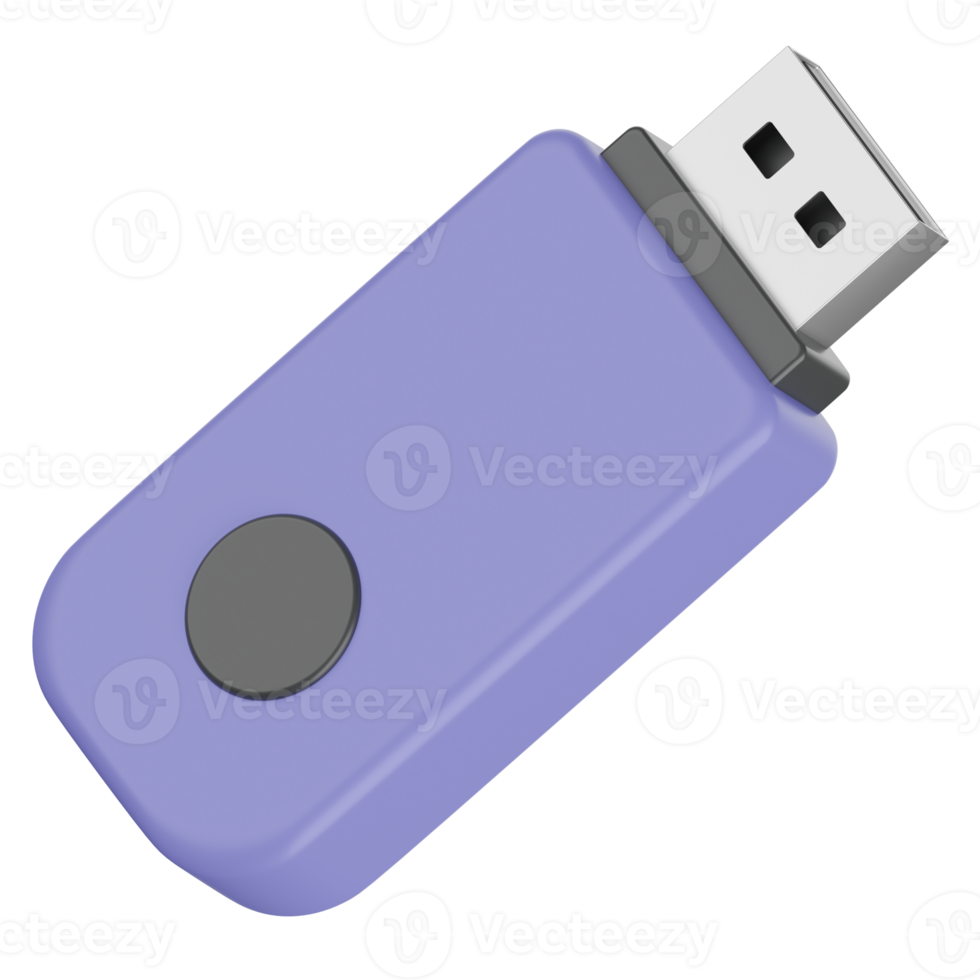 Flash Drive 3D Render Icon png