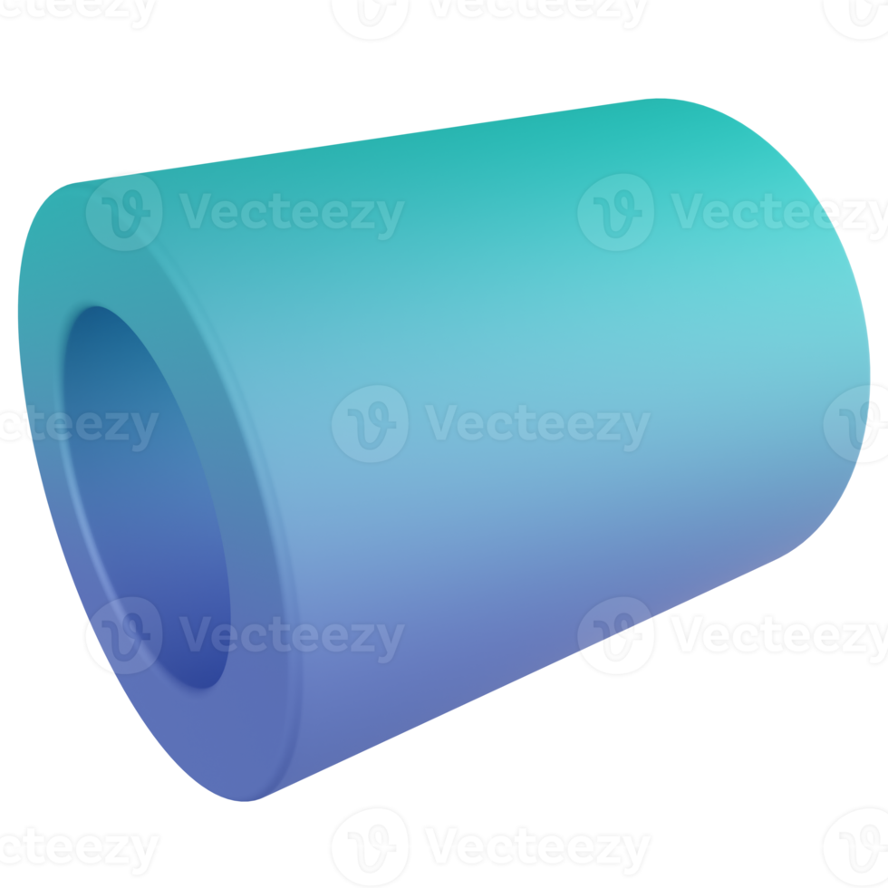 Cylinder 3D Render Icon png