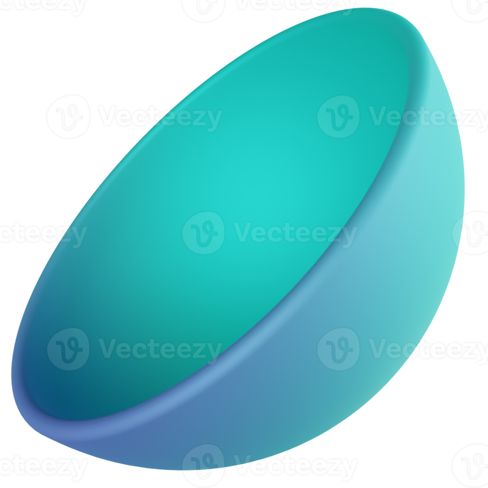 Half Sphere 3D Render Icon png