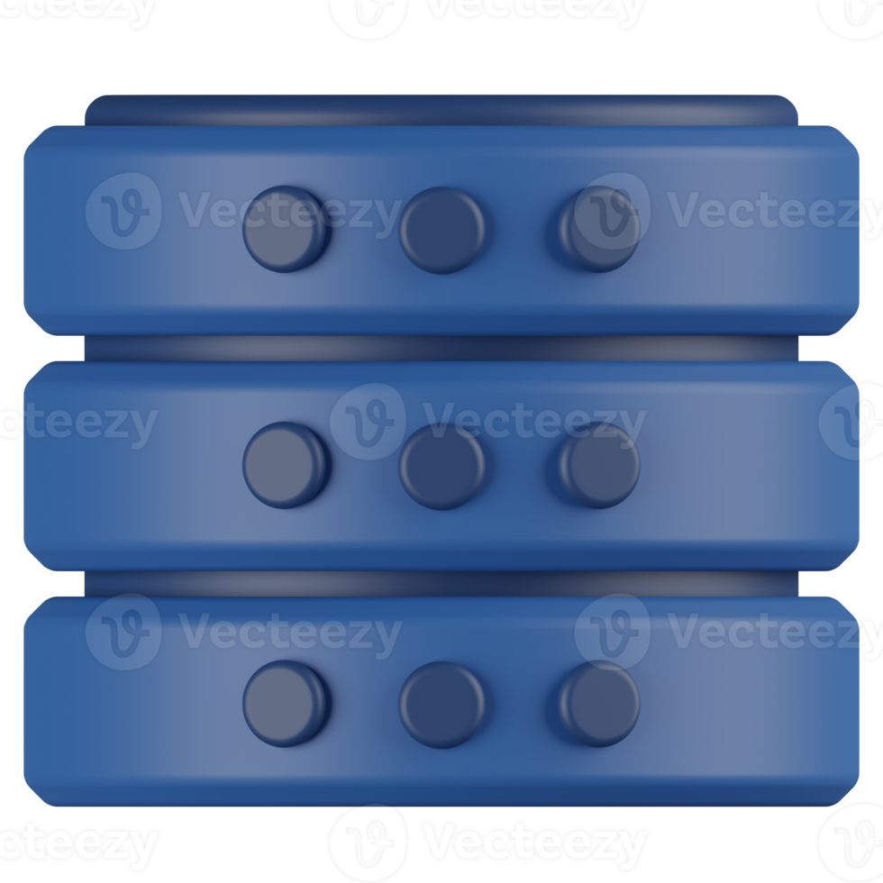 Database 3D Render Icon png