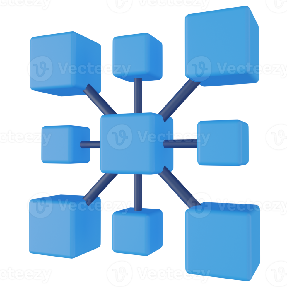 Data Complexity 3D Render Icon png