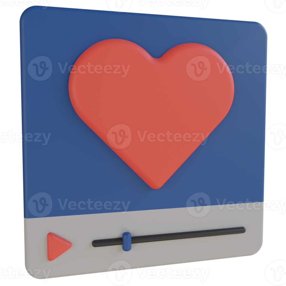 Like 3D Render Icon png