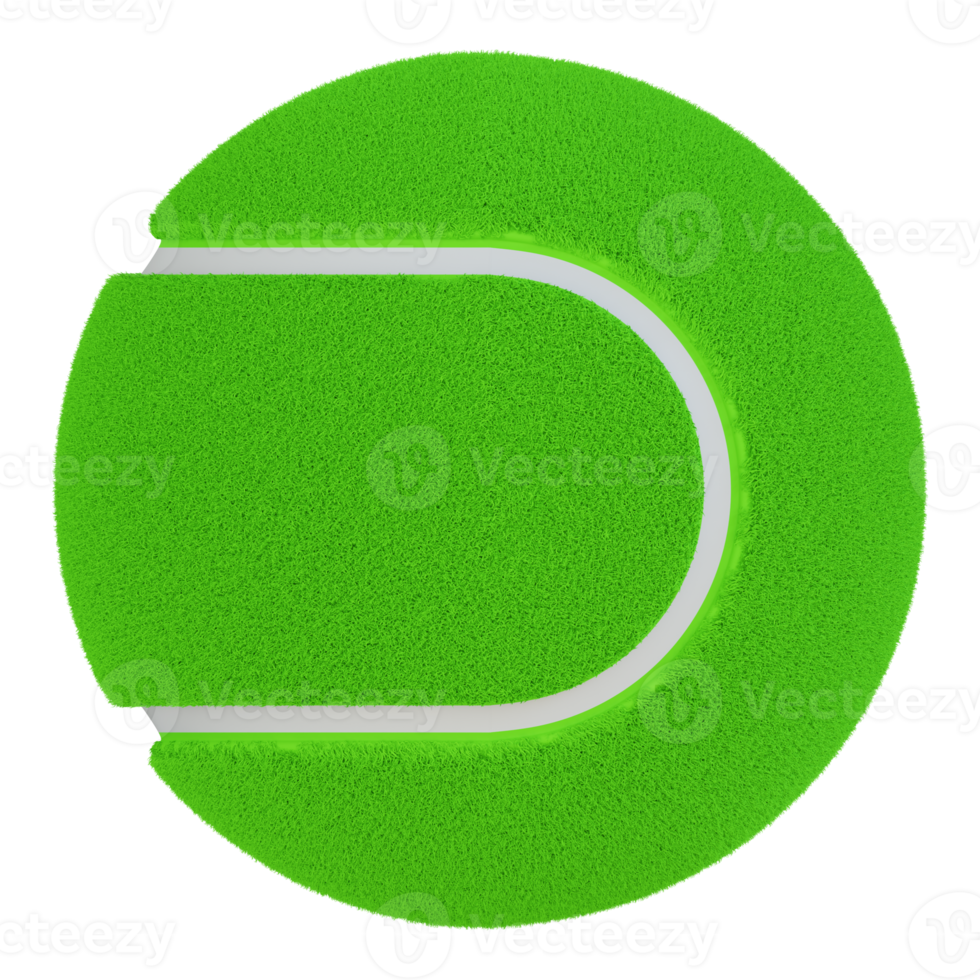 Tennis Ball 3D Render Icon png