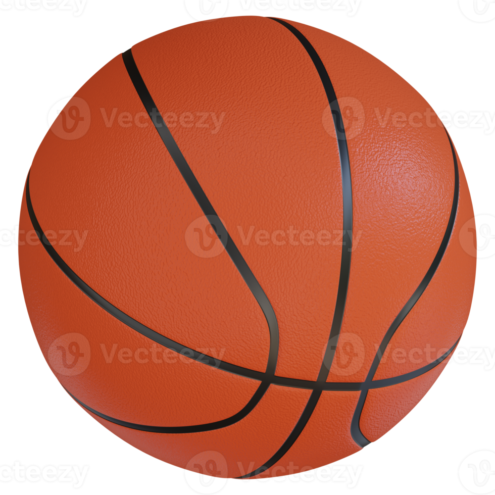 ícone de renderização 3d de basquete png