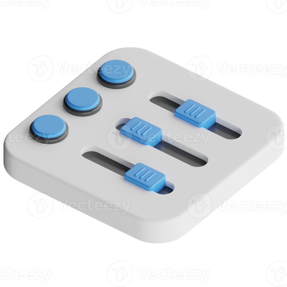 Volume Mixer 3D Render Icon png