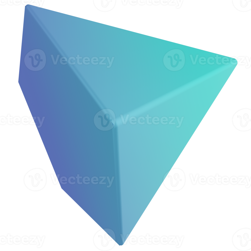 Pentagon piramide 3d geven icoon png