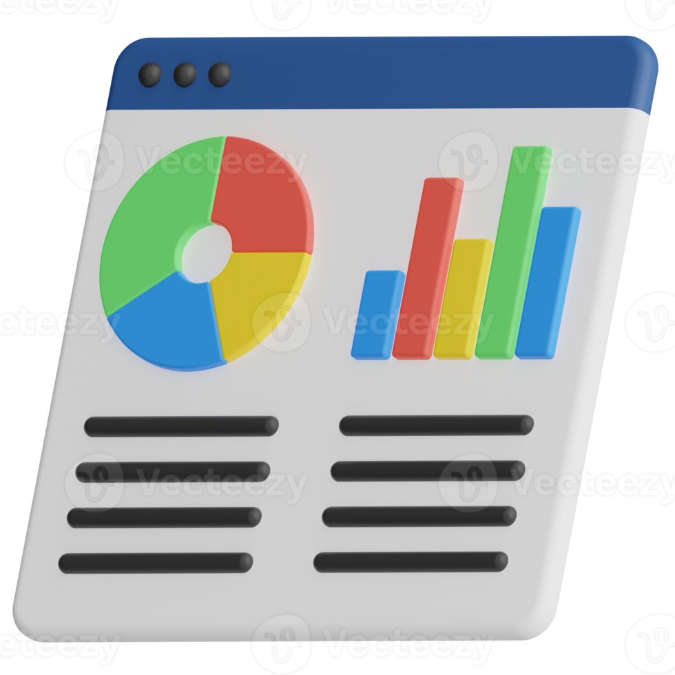 Dashboard 3D Render Icon png
