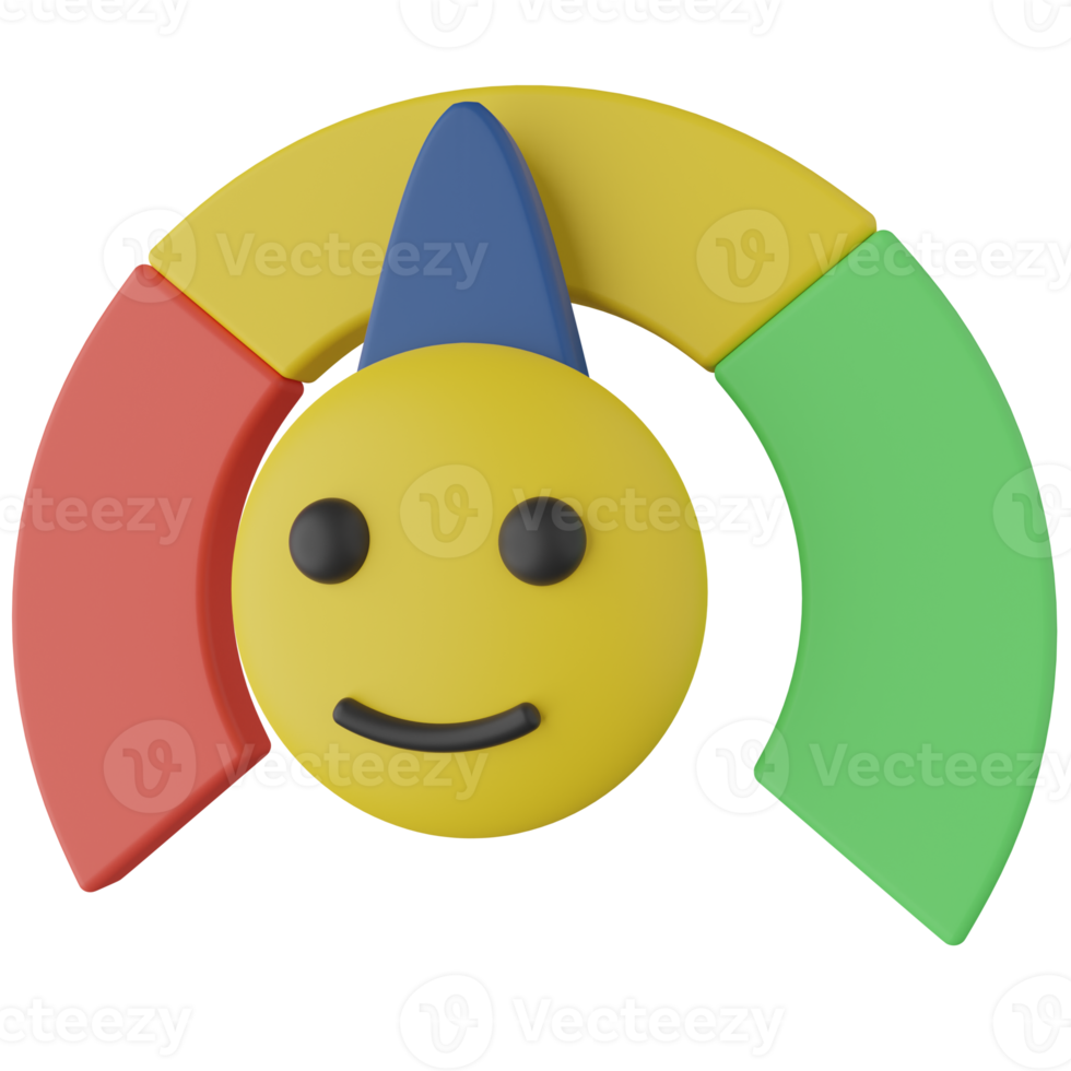 Satisfaction Scale 3D Render Icon png