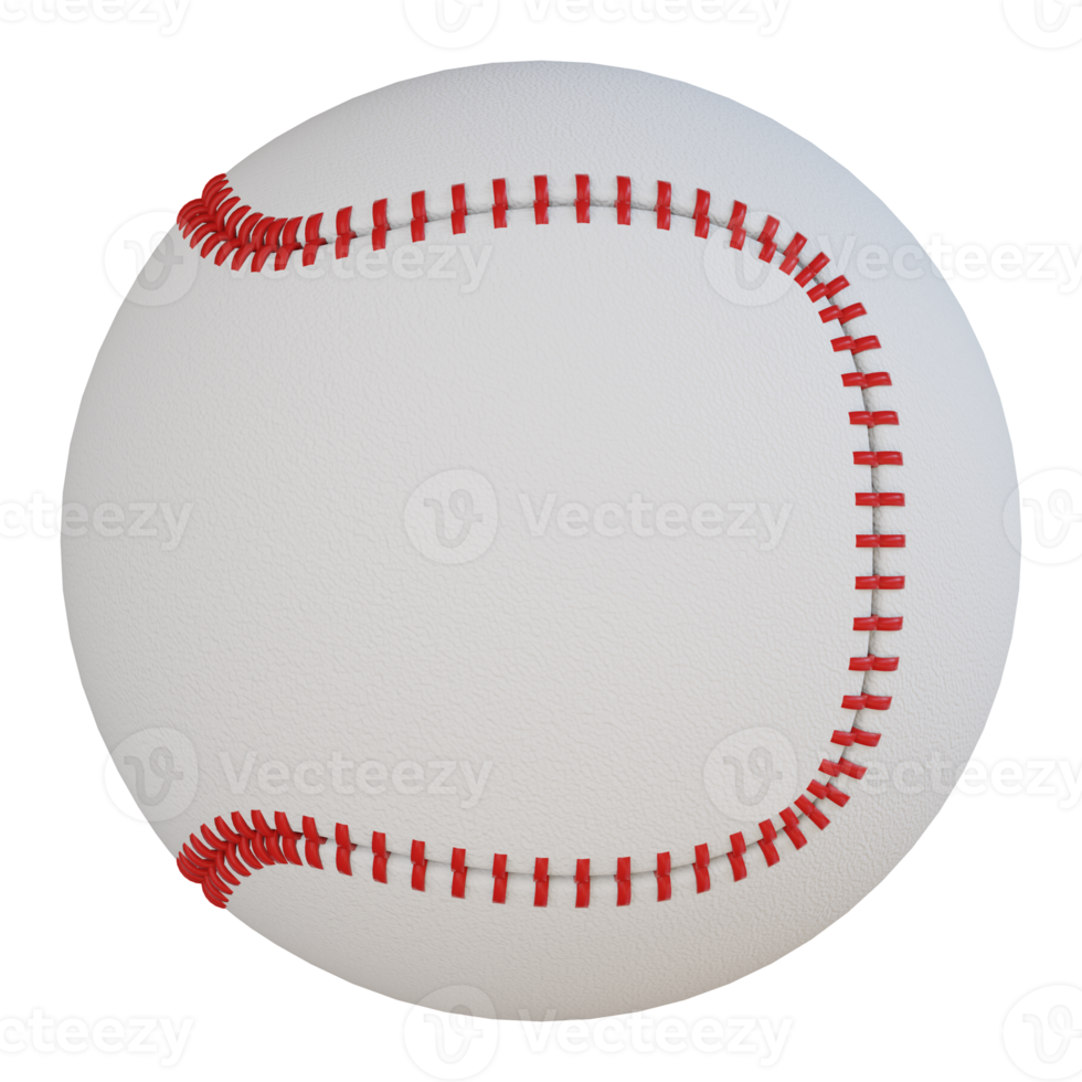 icône de rendu 3d de baseball png