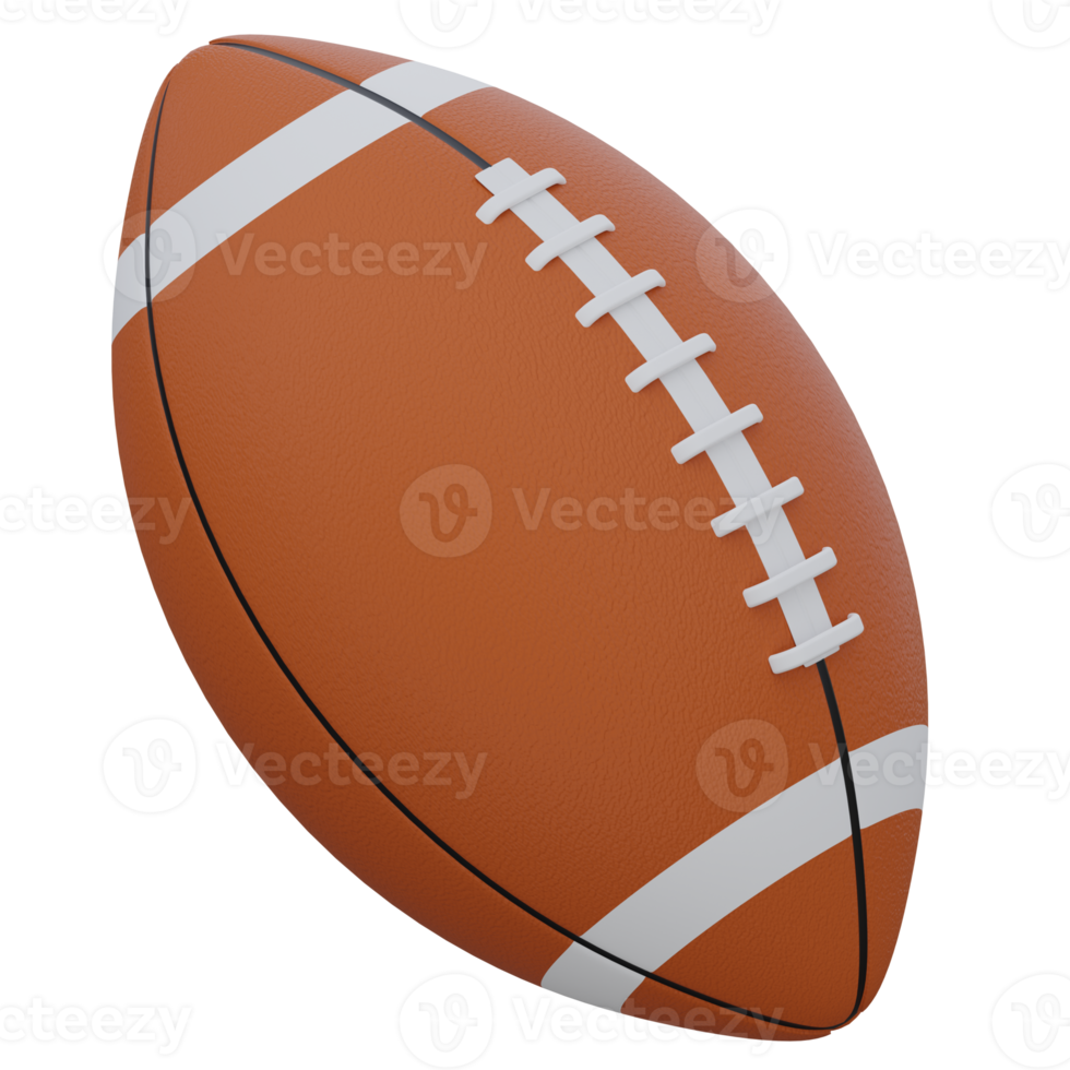 American Football 3D-Rendersymbol png