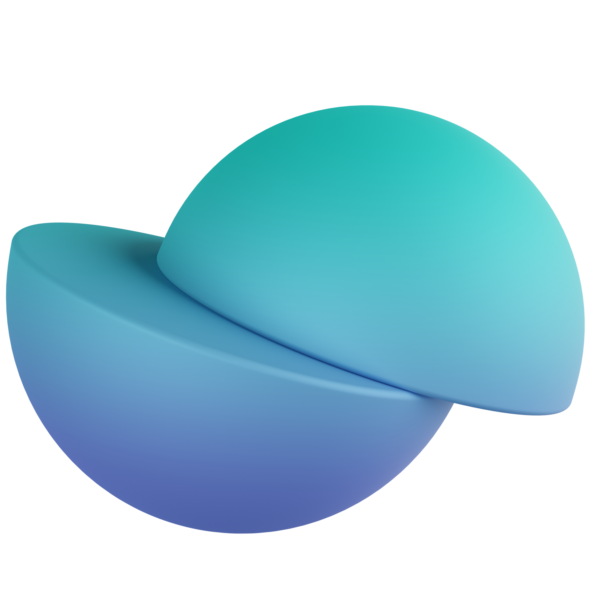 Half Sphere 3D Render Icon 14919636 PNG