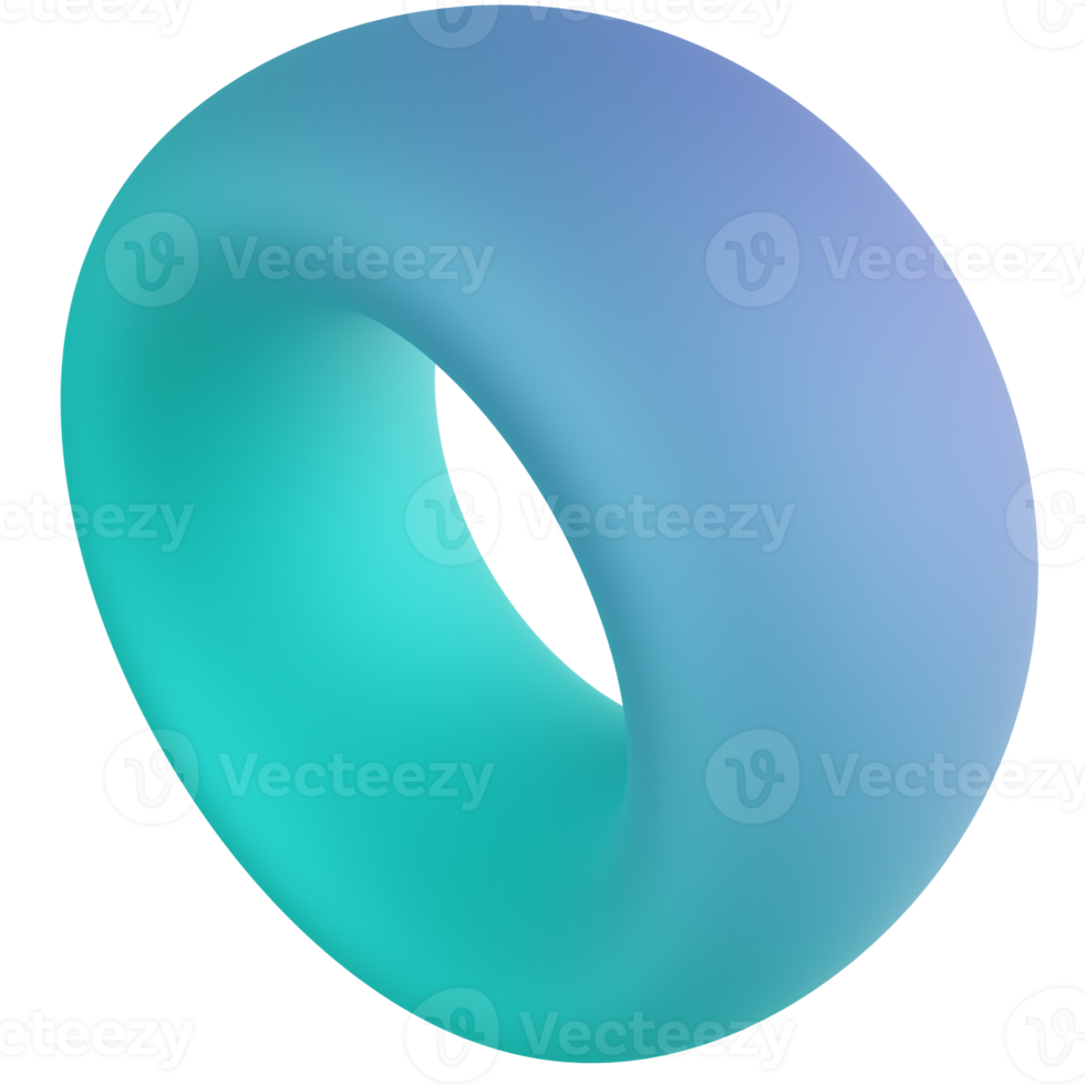Torus 3D Render Icon png