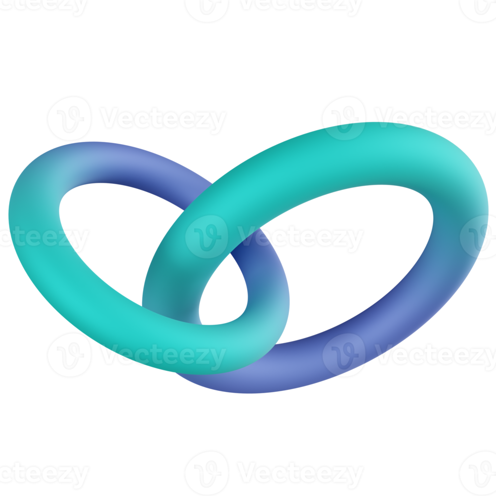 Rings 3D Render Icon png