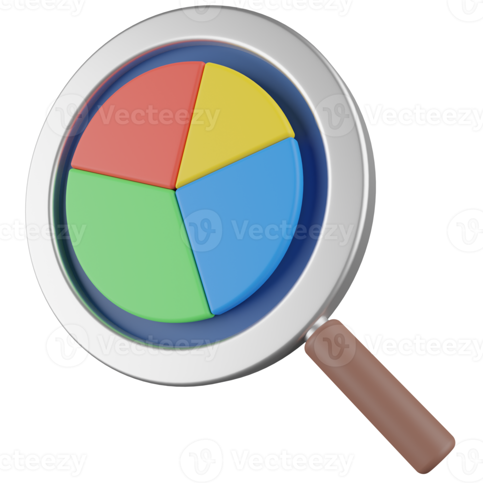 Suchanalyse 3D-Rendersymbol png