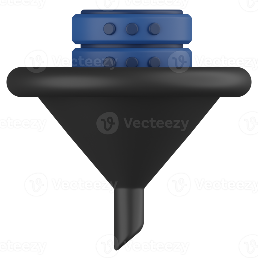 data filtrering 3d framställa ikon png
